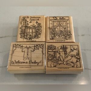 Stampin' Up! FEATHERED FRIEND Wooden Stamps